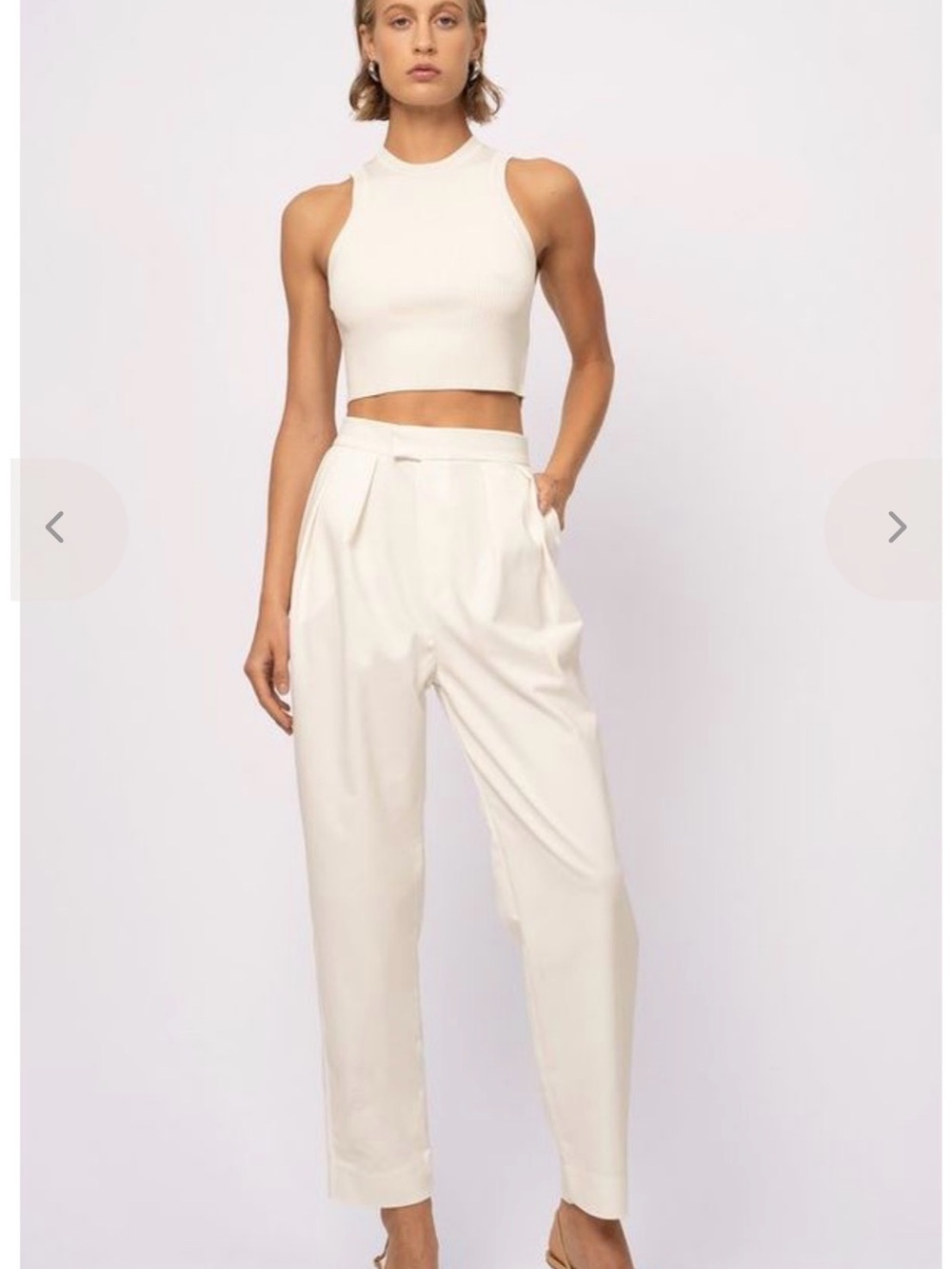 Nonchalant White Robyn Pants BNWT